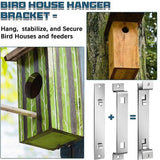 Bird House Mounting Bracket Sturdy Galvanized Steel Birds Feeder Mounting Bracket Bird House Mounting Accessories For Park