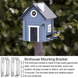 Bird House Mounting Bracket Sturdy Galvanized Steel Birds Feeder Mounting Bracket Bird House Mounting Accessories For Park