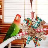 Bird Shredding Toys Parakeet Shredding Toys Colorful Foraging Toys For Parakeets Straw Shredding Toys With Metal Hook Garden