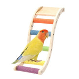 Bird Wooden Ladder Toy Bird Stand Toy Wood Ladder For Parakeets Bird Exercise Toy Play Ladder For Parakeets Cockatiels Conures