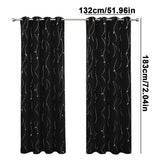 Blackout Shades Thermal Insulated Window Shade Curtains Noise Reducing Room Darkening Curtains For Bedroom Nursery
