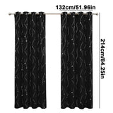 Blackout Shades Thermal Insulated Window Shade Curtains Noise Reducing Room Darkening Curtains For Bedroom Nursery