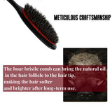 Boar Bristle Cleaning Brush Hairdressing Beard Brush Anti Static Barber Hair Styling Comb Shaving Tools 10Pcs/Set