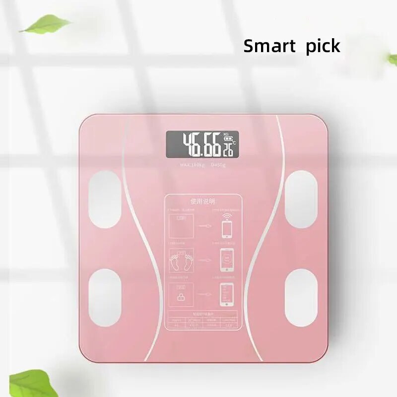 Body Fat Electronic Scale APP Smart Electronic Bluetooth Scale Rechargeable Multiple Colors Optional Fat Scale Accurate