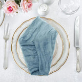 Boho Napkins Wrinkled Table Napkin Handmade Decorative Gauze Fabric Napkin For Home Wedding Party Dinner Table Valentine's Day