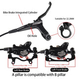 Bolany Road Bicycle Double-Piston Oil Disc Brake160mm Double Piston Brake Front Rear 800/1400mm MTB Bike Brake Parts