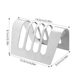 Bread Slice Rack 4 Or 6 Slots Stainless Steel Toast Rack Food Cooling Rack Rectangle Non-Stick Loaf Stand Organizer Food Cooling