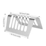 Bread Slice Rack 4 Or 6 Slots Stainless Steel Toast Rack Food Cooling Rack Rectangle Non-Stick Loaf Stand Organizer Food Cooling