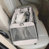 Breathable Travel Cat Bag Wheels Transporter Large Space Mesh Cats Backpack Carrying Shoulder Outgoing Para Perros Pet Carrier