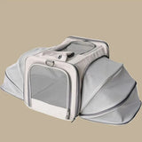 Breathable Travel Cat Bag Wheels Transporter Large Space Mesh Cats Backpack Carrying Shoulder Outgoing Para Perros Pet Carrier
