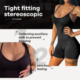 CZGUKE Women Yoga Rompers Sexy One Piece Spaghetti Strap Tummy Control Padded Sports Bra JumpSuits