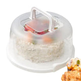Cake Holder Round 7-Slot Cake Carrier Cake Stand With Lid And Handle Portable Cake Container Holder Two-Sided Base For Pies
