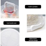 Cake Holder Round 7-Slot Cake Carrier Cake Stand With Lid And Handle Portable Cake Container Holder Two-Sided Base For Pies