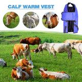 Calf Blanket Blue Waterproof Livestock Protector Blanket Soft Oxford Windproof Calf Warmer Jacket Thickened Calf Saver Coat