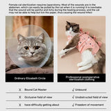 Cat Surgical Suit Indoor Pets Clothing Breathable Elastic E-Collar Alternative Kitten Recovery Suit For Skin Diseases