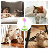 Cat Track Ball Toy Rattle Bell Toy Kitten Auto-Balancing Ball Indoor Cats Accessories For Living Room Cat House Pet Shelter Pet