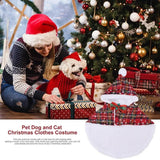 Cats Christmas Costumes Warm Pets Cloaks With Jingle Bell Themem Party Accessories For Photo Props Outdoor Walking Christmas