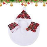 Cats Christmas Costumes Warm Pets Cloaks With Jingle Bell Themem Party Accessories For Photo Props Outdoor Walking Christmas