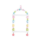 Chewing Toys Parrots Parakeet Swing And Chewing Arch For Birds Birdcage Accessories Oral Care Toy For Cockatiels Parakeet Parrot