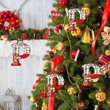 Christmas 26 Letter Ornaments Acrylic 2D Cartoon Ornaments Christmas Pendants Room Ornaments For Window Desks Christmas Tree