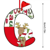 Christmas 26 Letter Ornaments Acrylic 2D Cartoon Ornaments Christmas Pendants Room Ornaments For Window Desks Christmas Tree