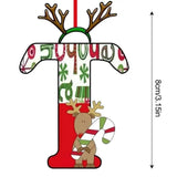 Christmas 26 Letter Ornaments Acrylic 2D Cartoon Ornaments Christmas Pendants Room Ornaments For Window Desks Christmas Tree
