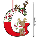 Christmas 26 Letter Ornaments Acrylic 2D Cartoon Ornaments Christmas Pendants Room Ornaments For Window Desks Christmas Tree