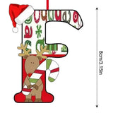 Christmas 26 Letter Ornaments Acrylic 2D Cartoon Ornaments Christmas Pendants Room Ornaments For Window Desks Christmas Tree