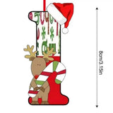 Christmas 26 Letter Ornaments Acrylic 2D Cartoon Ornaments Christmas Pendants Room Ornaments For Window Desks Christmas Tree