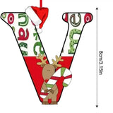 Christmas 26 Letter Ornaments Acrylic 2D Cartoon Ornaments Christmas Pendants Room Ornaments For Window Desks Christmas Tree