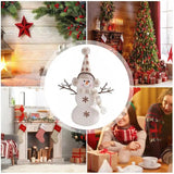 Christmas Animated Snowman Christmas Lovely Stuffed Doll Delicate Santa Snowman Indoor Outdoor Ornaments For Home Parks Party