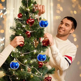 Christmas Baubles Balls Ornaments 16Pcs Matte Baubles Pendant Christmas Tree Decor Holiday Party Decor For Wedding Dining Room