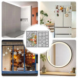 Christmas Clings Stickers Santa Patterns Window Cartoon Decals Christmas Decoration Supplies For Glass Door Mall Window Display