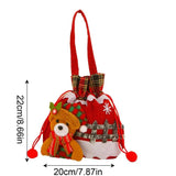 Christmas Gift Goody Bags Drawstring Goody Bags For Cookies Portable Christmas Eve Gift Doll Bags With Drawstring For Children