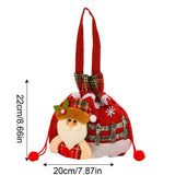 Christmas Gift Goody Bags Drawstring Goody Bags For Cookies Portable Christmas Eve Gift Doll Bags With Drawstring For Children