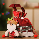 Christmas Gift Goody Bags Drawstring Goody Bags For Cookies Portable Christmas Eve Gift Doll Bags With Drawstring For Children