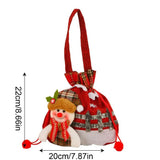 Christmas Gift Goody Bags Drawstring Goody Bags For Cookies Portable Christmas Eve Gift Doll Bags With Drawstring For Children