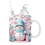 Christmas Holiday Mug Christmas Decoration Coffee Mugs with 3D Painting Table Decorations Ceramic Mug Christmas Party Mugs