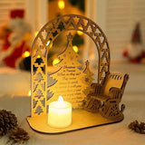 Christmas In Heaven Candle Chair Commemoration Ornament With Candle And Rocking Chair Tealight With Candlestick Holder For Porch