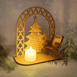 Christmas In Heaven Candle Chair Commemoration Ornament With Candle And Rocking Chair Tealight With Candlestick Holder For Porch