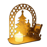Christmas In Heaven Candle Chair Commemoration Ornament With Candle And Rocking Chair Tealight With Candlestick Holder For Porch