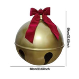 Christmas Inflatable Ball Decor Large Bell Shape Hang Decorated Balls Large Christmas Balls Ornaments for Christmas Yard Lawn