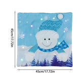 Christmas Throw Pillow Covers Throw Pillow Case With Led Lights Snowman Santa Claus Throw Pillow Cover Christmas Pillowcase For