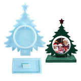 Christmas Tree Shape Silicone Molds Picture Frame Resin Mold For Christmas Table Decorations For Table Top Coffee Table