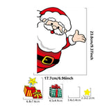Christmas Window Clings Santa Claus Elk Snowman Gingerbread Man Window Clings Santa Claus Elk Electrostatic Stickers