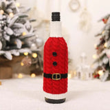 Christmas Wine Bottle Cover Dress Up Your Wine Bottle Christmas Party Holiday Dinner Table Decoration Champagne Bottle Set For