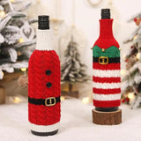 Christmas Wine Bottle Cover Dress Up Your Wine Bottle Christmas Party Holiday Dinner Table Decoration Champagne Bottle Set For