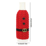 Christmas Wine Bottle Cover Dress Up Your Wine Bottle Christmas Party Holiday Dinner Table Decoration Champagne Bottle Set For