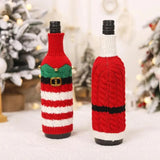 Christmas Wine Bottle Cover Dress Up Your Wine Bottle Christmas Party Holiday Dinner Table Decoration Champagne Bottle Set For