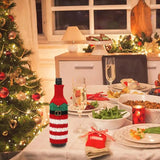 Christmas Wine Bottle Cover Dress Up Your Wine Bottle Christmas Party Holiday Dinner Table Decoration Champagne Bottle Set For